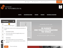 Tablet Screenshot of kookshopdepepermolen.nl